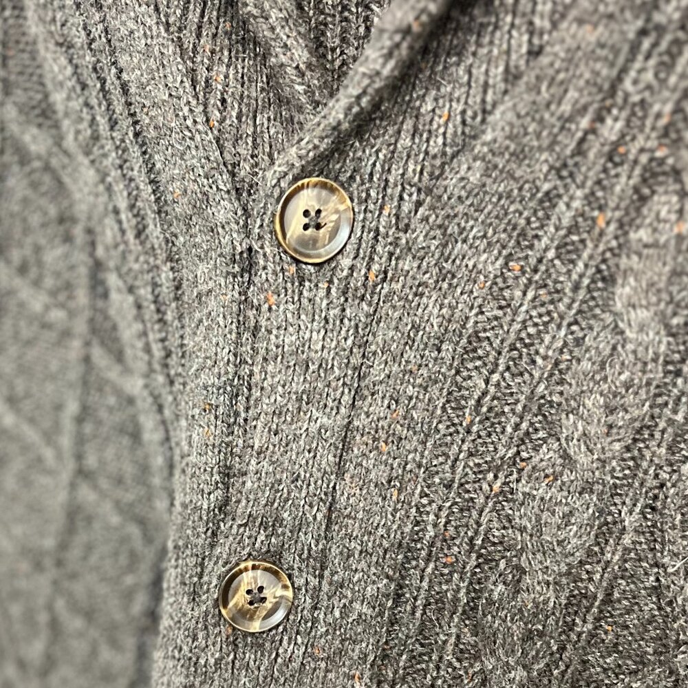 Dockers Brown Button Down Sweater - image 4